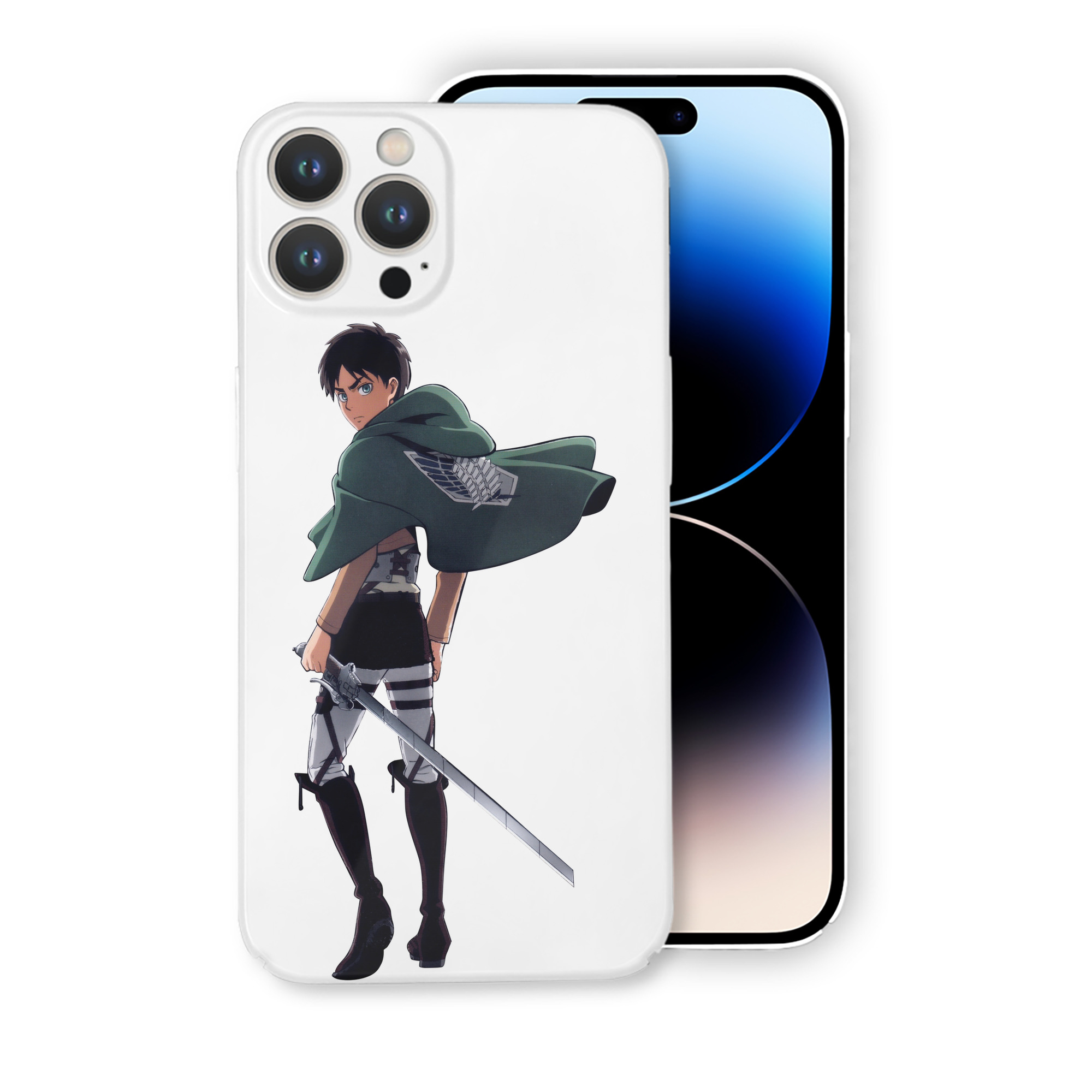 （画像用） 進撃の巨人 エレン･イェーガー Attack on Titan Eren Jäger 【iPhone 14シリーズ対応】ハードケース